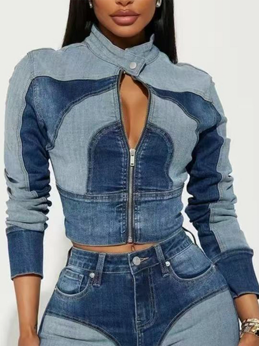 Patchwork Denim Jacket