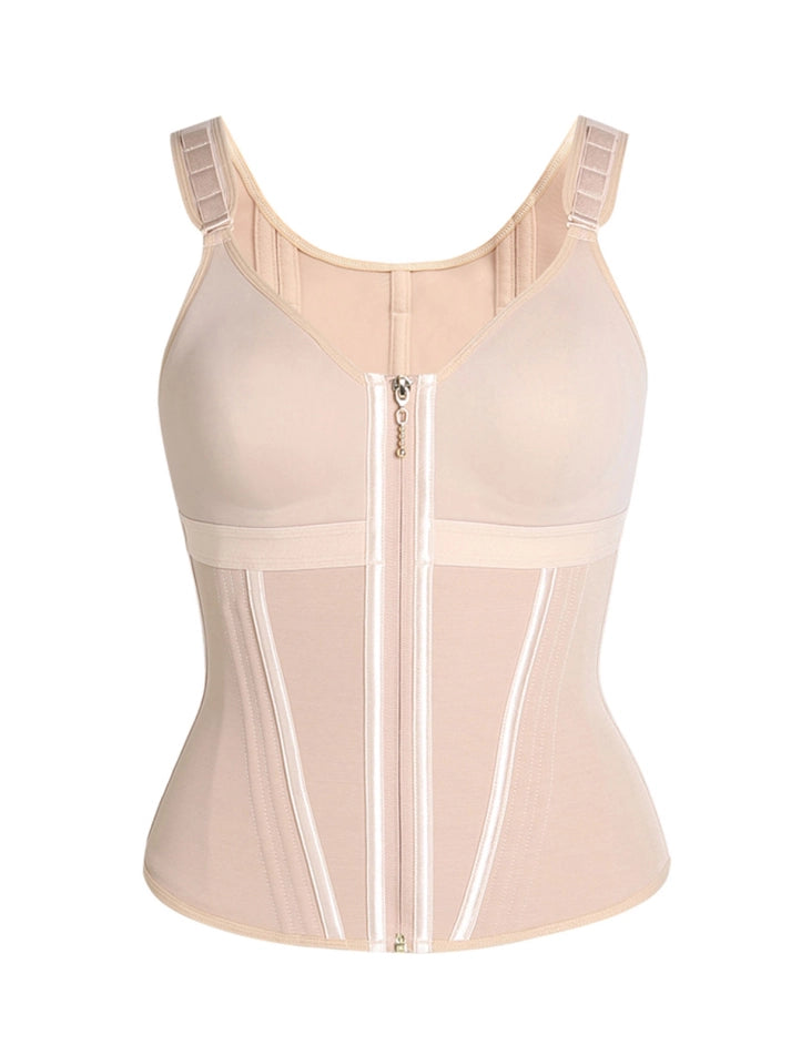 Extreme Latex Corset Waist Vest With Bra