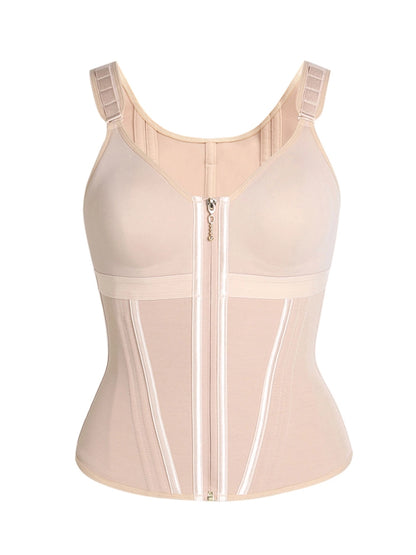Extreme Latex Corset Waist Vest With Bra
